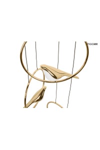 MOOSEE lampa wisząca BIRD DISC złota