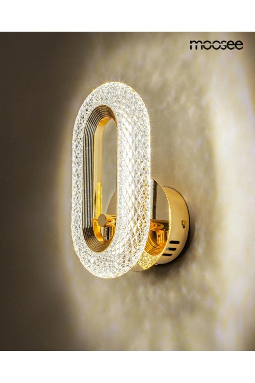 MOOSEE lampa ścienna JEWEL złota