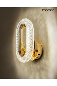 MOOSEE lampa ścienna JEWEL złota