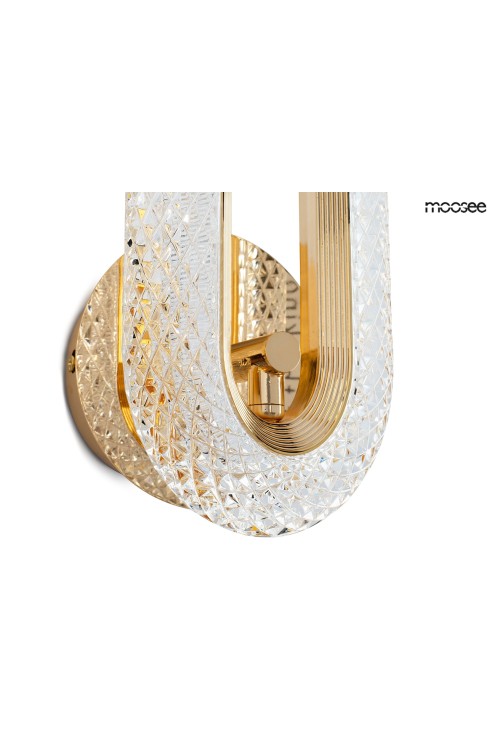 MOOSEE lampa ścienna JEWEL złota