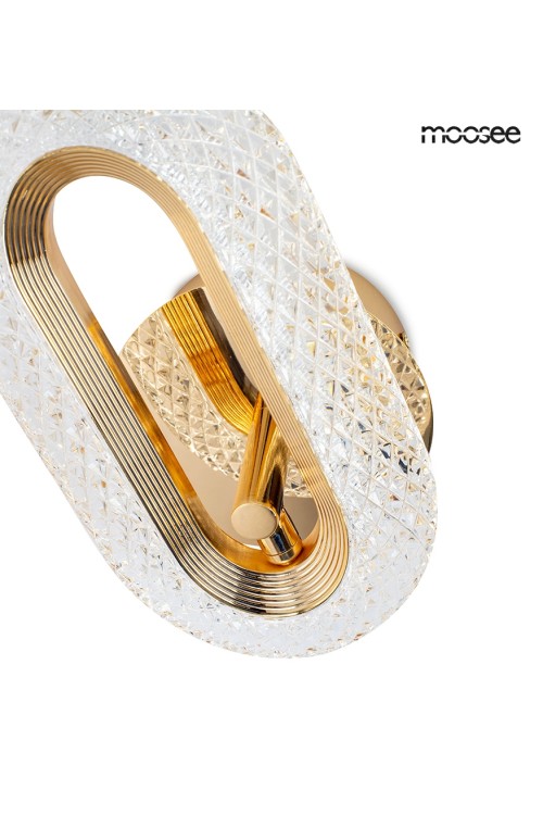 MOOSEE lampa ścienna JEWEL złota