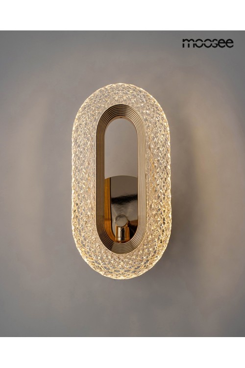 MOOSEE lampa ścienna JEWEL złota
