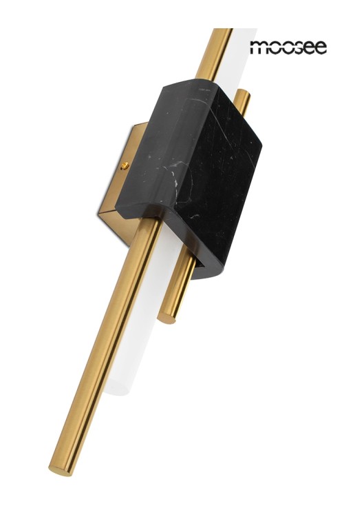 MOOSEE lampa ścienna EVANS czarna / złota
