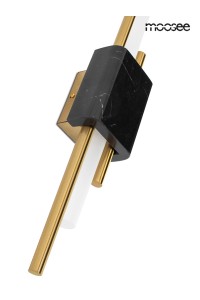 MOOSEE lampa ścienna EVANS czarna / złota