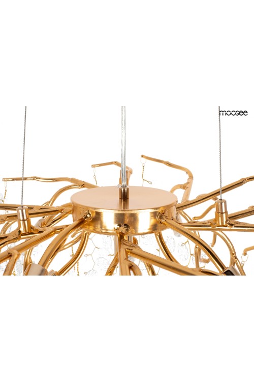 MOOSEE lampa wisząca RIVIERA 80 złota /   clear