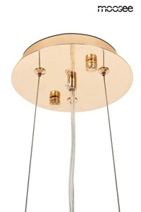MOOSEE lampa wisząca RIVIERA 80 złota /   clear