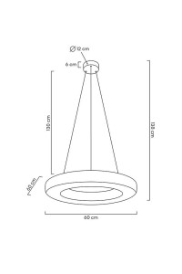 MOOSEE lampa wisząca ALLISIA 60 złota