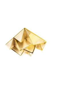 MOOSEE lampa sufitowa / plafon PYRAMIDS   złota