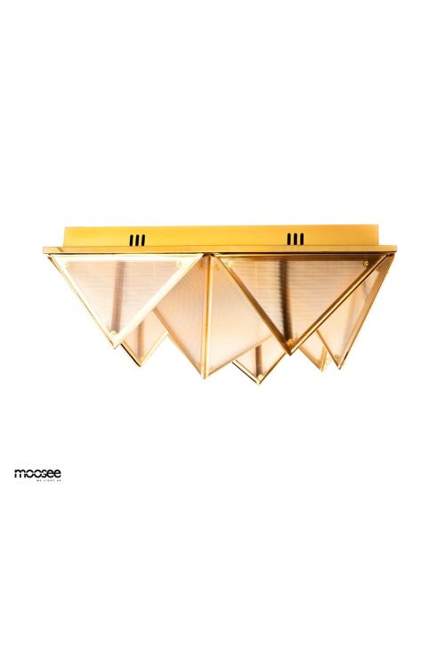 MOOSEE lampa sufitowa / plafon PYRAMIDS   złota