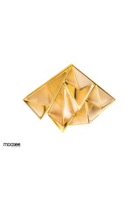 MOOSEE lampa sufitowa / plafon PYRAMIDS   złota