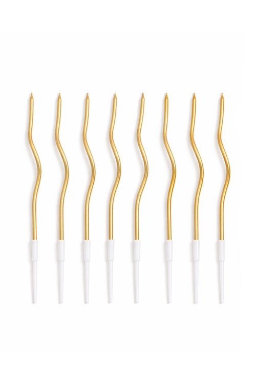 Zestaw 36 świeczek SHP TWIST złoty