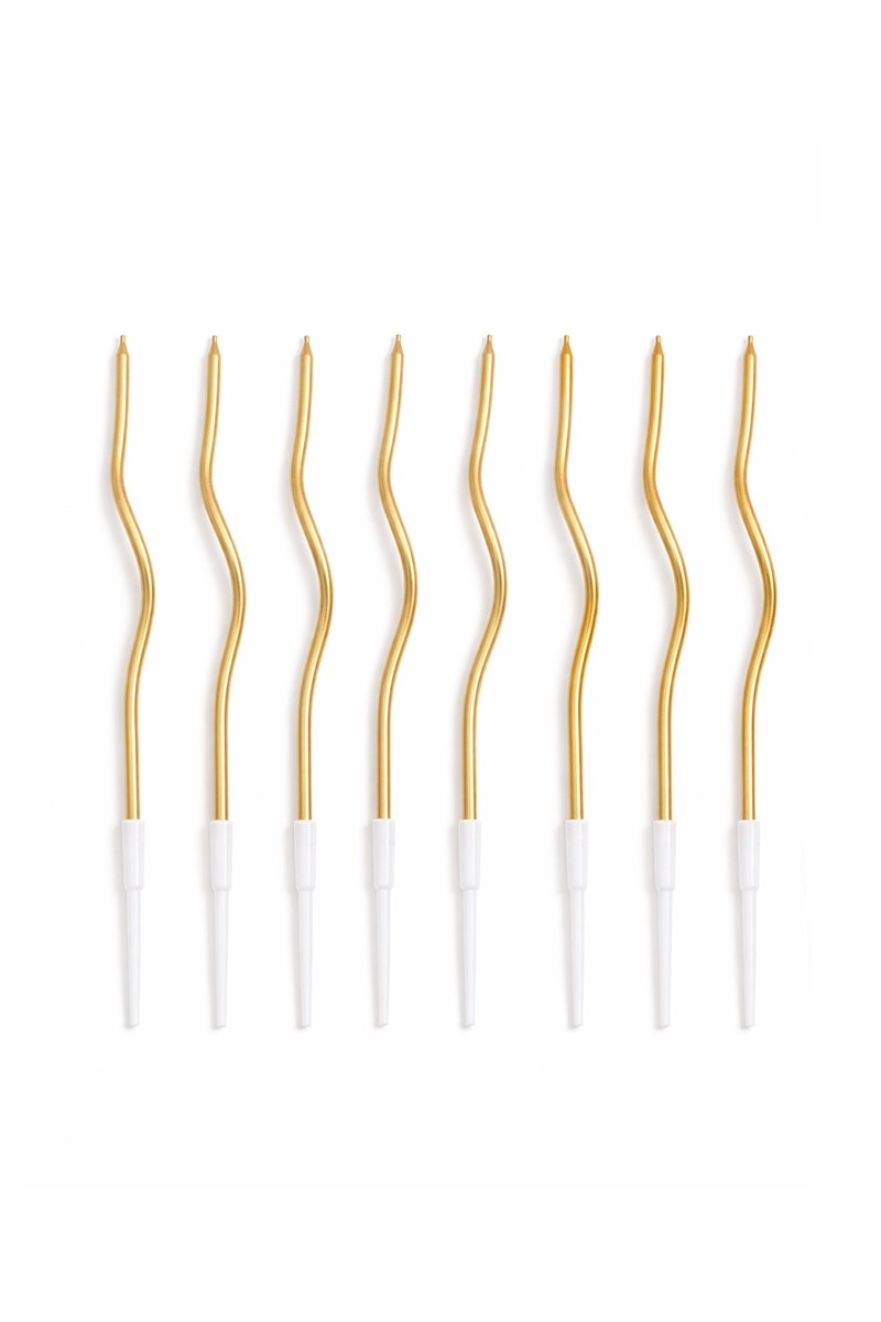 Zestaw 36 świeczek SHP TWIST złoty