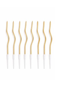 Zestaw 36 świeczek SHP TWIST złoty