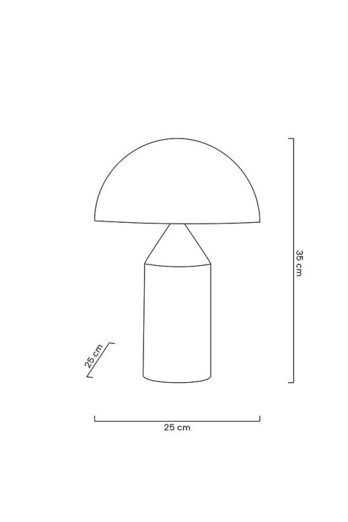 MOOSEE lampa biurkowa FUNGO złota