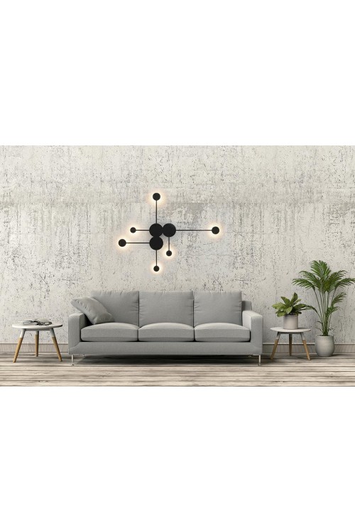 MOOSEE lampa ścienna SHADOW MULTI czarna