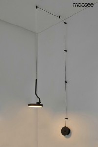 MOOSEE lampa ścienna FLAT czarna