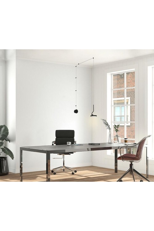 MOOSEE lampa ścienna FLAT czarna