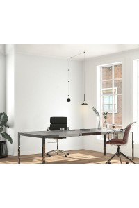 MOOSEE lampa ścienna FLAT czarna