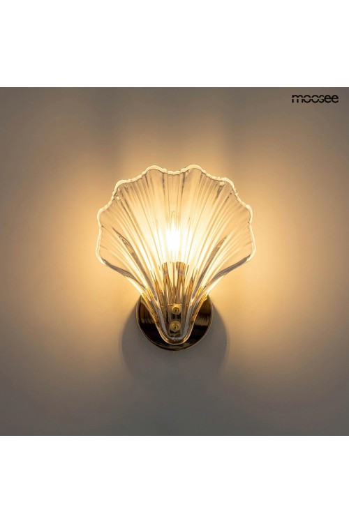 MOOSEE lampa ścienna CONCHA złota