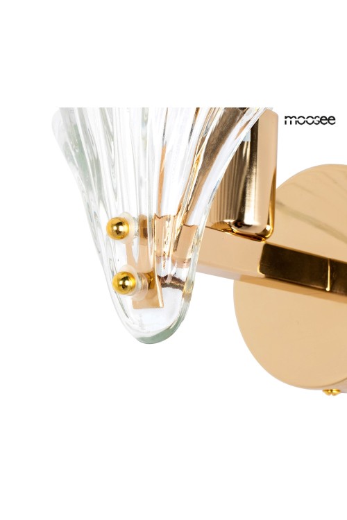 MOOSEE lampa ścienna CONCHA złota