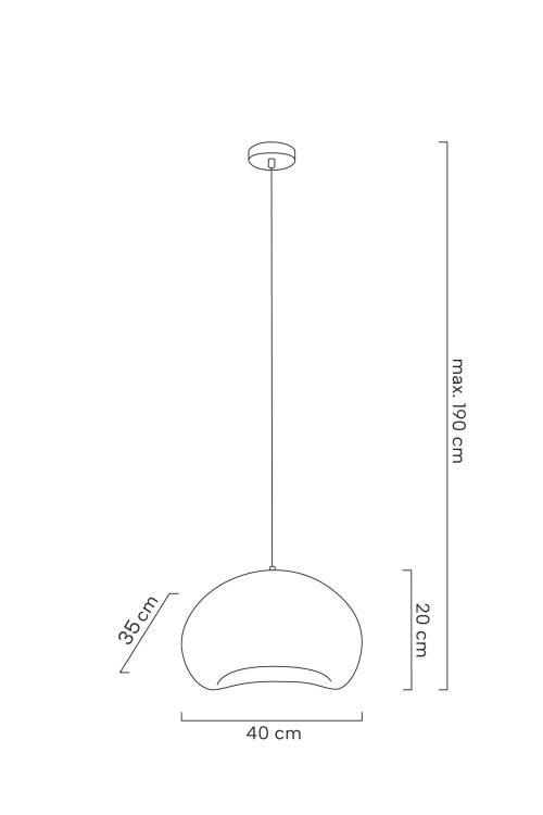 MOOSEE lampa wisząca NEST 40 biała