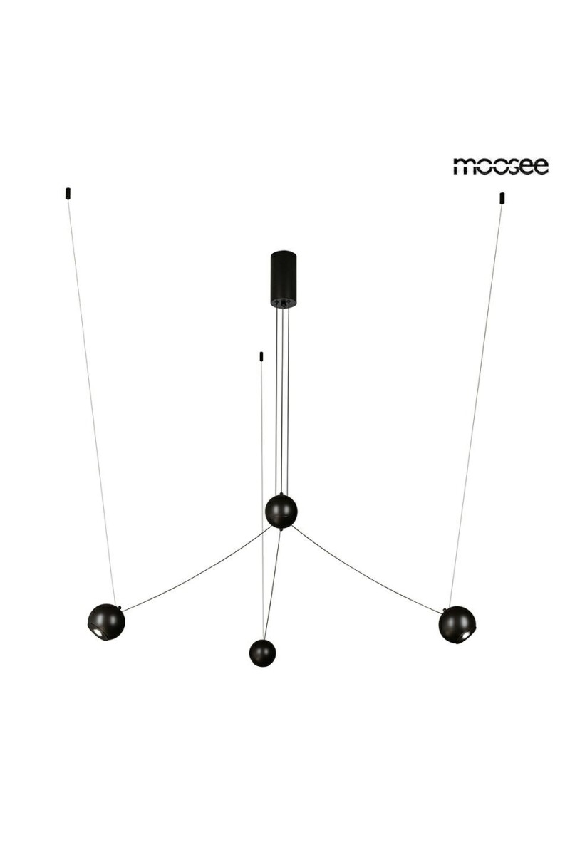 MOOSEE lampa wisząca OCTO 3 czarna