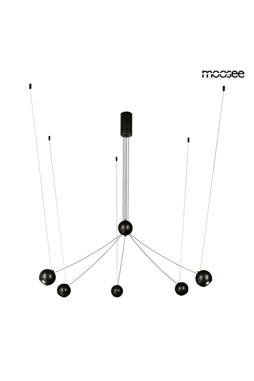 MOOSEE lampa wisząca OCTO 5 czarna