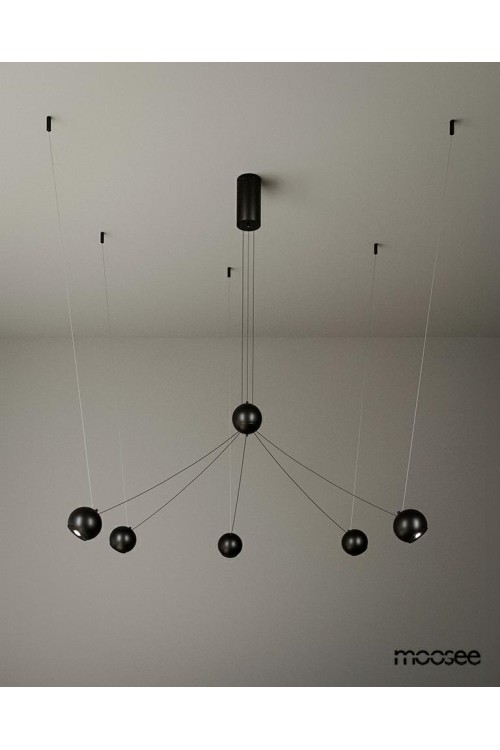 MOOSEE lampa wisząca OCTO 5 czarna