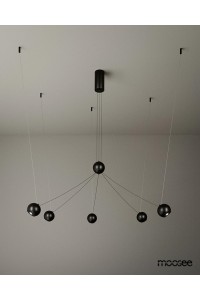 MOOSEE lampa wisząca OCTO 5 czarna