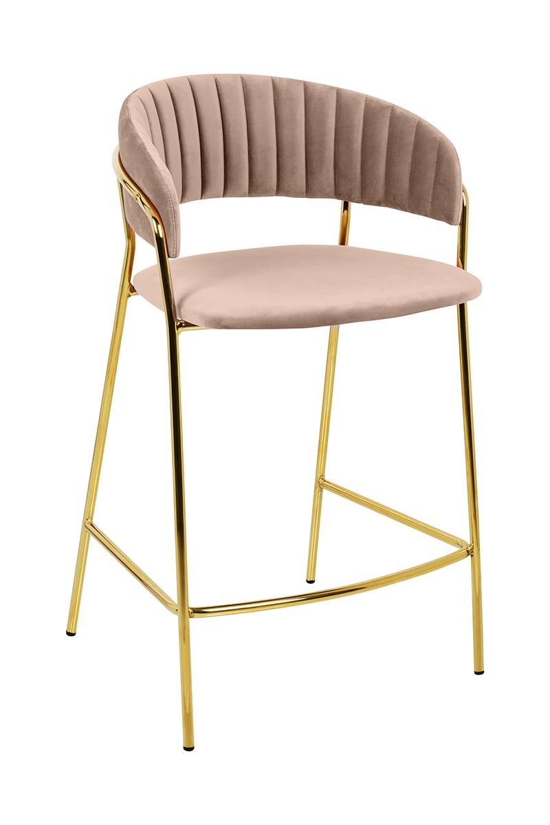 Krzesło barowe MARGO 65 khaki / beżowe