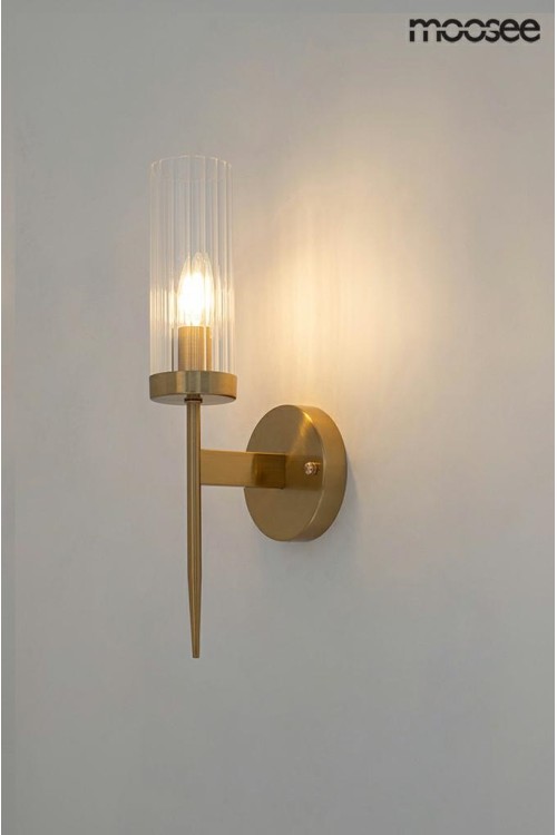 MOOSEE lampa ścienna TORCH złota