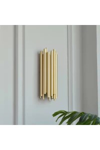 MOOSEE lampa ścienna TUBO złota