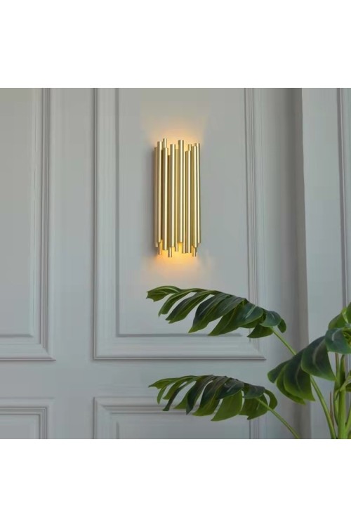 MOOSEE lampa ścienna TUBO złota
