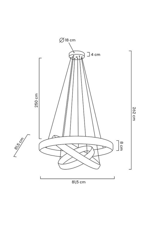 MOOSEE lampa wisząca LIBERTY TRIPLES złota