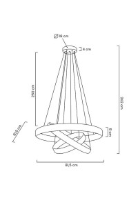 MOOSEE lampa wisząca LIBERTY TRIPLES złota