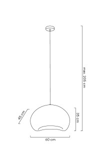 MOOSEE lampa wisząca NEST 60 biała