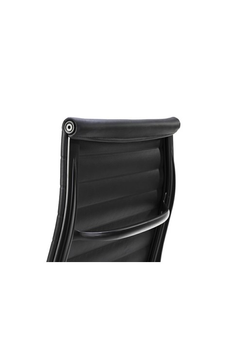 Fotel biurowy AERON PRESTIGE PLUS czarny - skóra naturalna, aluminium