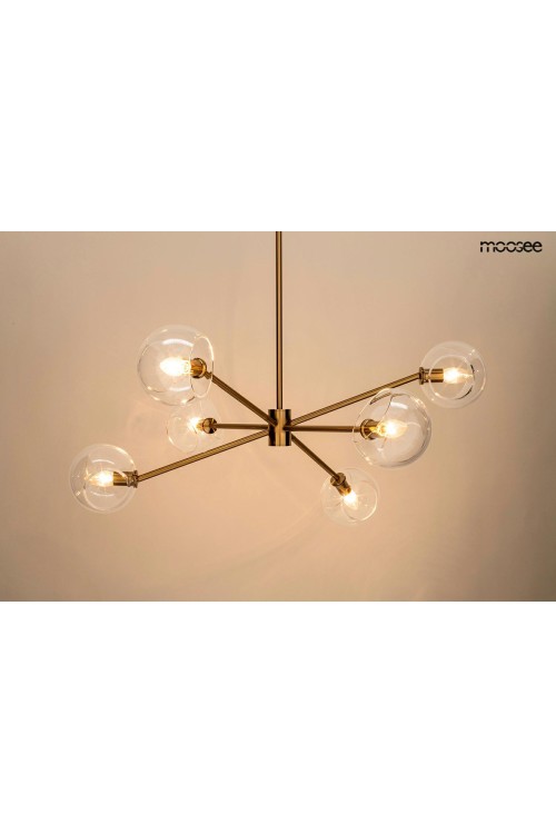 MOOSEE lampa wisząca AURA 6 złota
