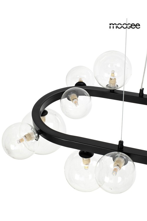 MOOSEE lampa wisząca ALURE OVAL 120       czarna