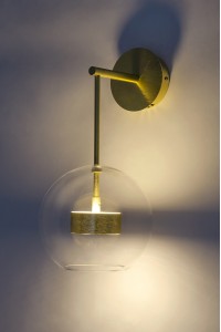 MOOSEE lampa ścienna CAPRI WALL złota