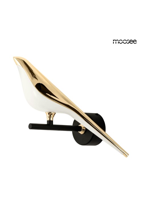 MOOSEE lampa ścienna BIRD złota