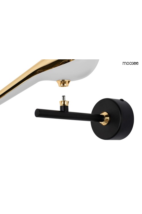 MOOSEE lampa ścienna BIRD złota