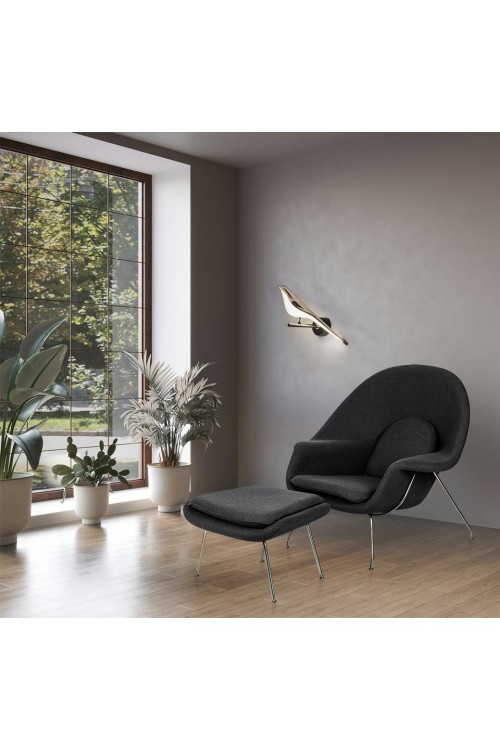 MOOSEE lampa ścienna BIRD złota