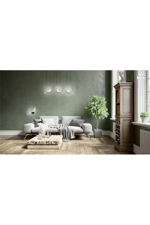MOOSEE lampa ścienna BIRD złota