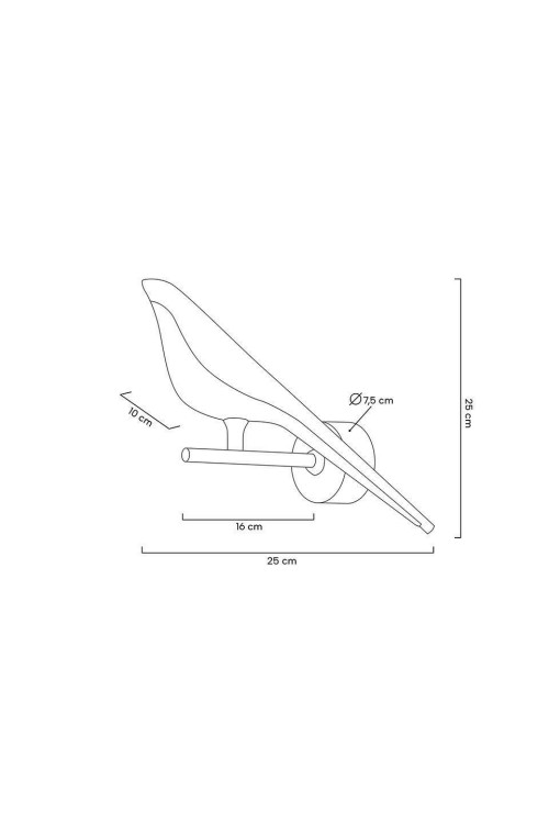 MOOSEE lampa ścienna BIRD złota