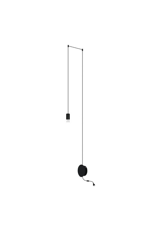 MOOSEE lampa ścienna FLUSSO WALL czarna
