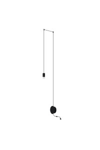 MOOSEE lampa ścienna FLUSSO WALL czarna