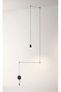 MOOSEE lampa ścienna FLUSSO WALL czarna