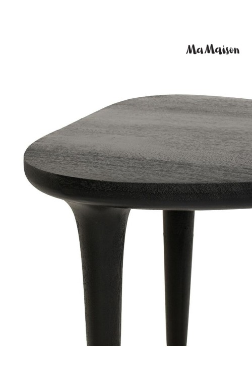 MaMaison stolik LAMINAR 49 czarny /       drewno
