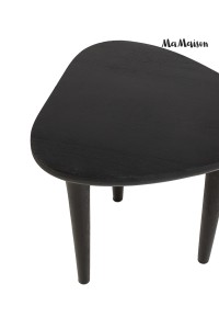 MaMaison stolik LAMINAR 49 czarny /       drewno
